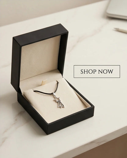 Silver Shooting Star Pendant Necklace