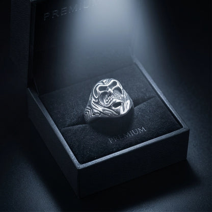 Hooded Reaper Sculpted Signet Ring
