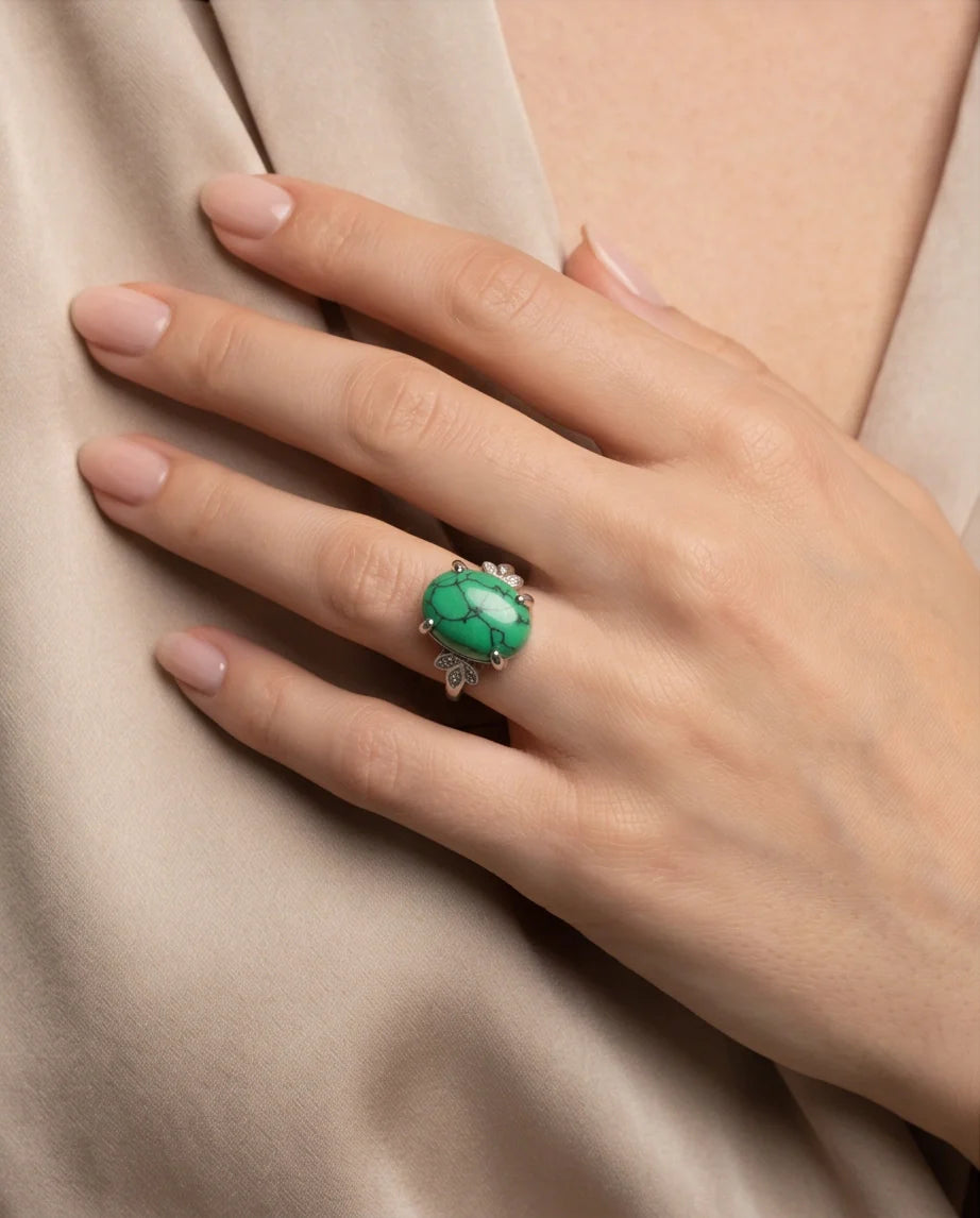 Botanical Meadow Turquoise Ring