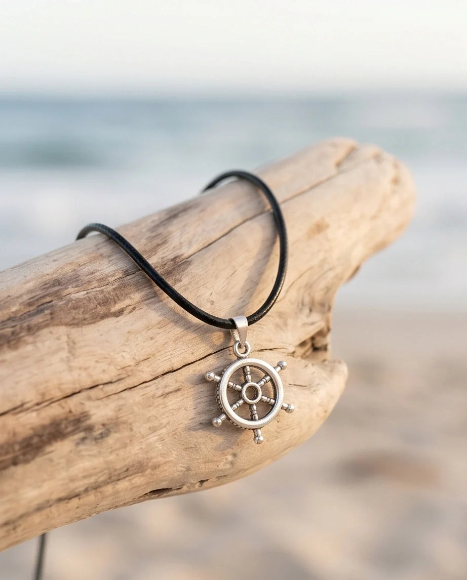 The Captain's Helm Wheel Necklace