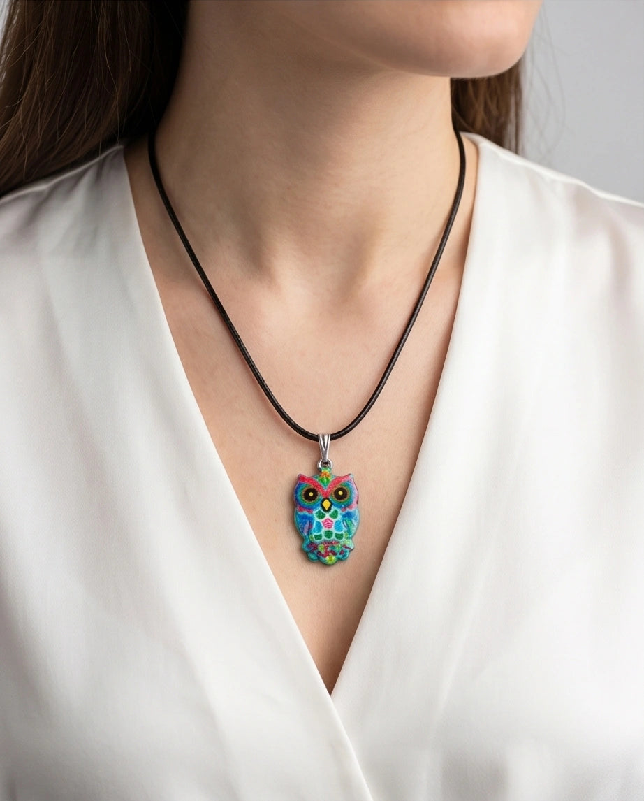 The Mosaic Owl Pendant