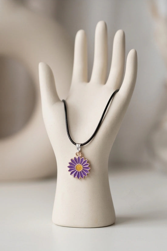 Royal Purple Daisy Pendant