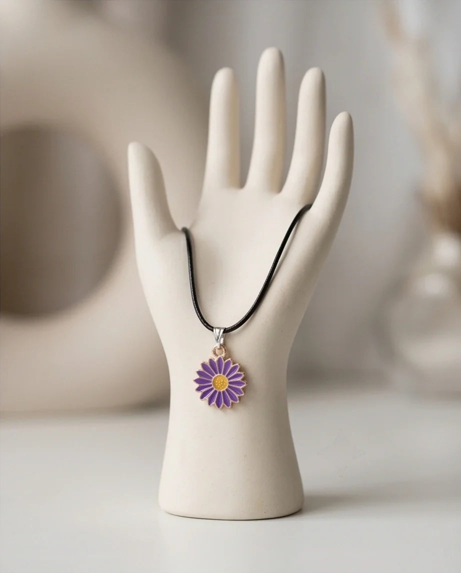 Royal Purple Daisy Pendant