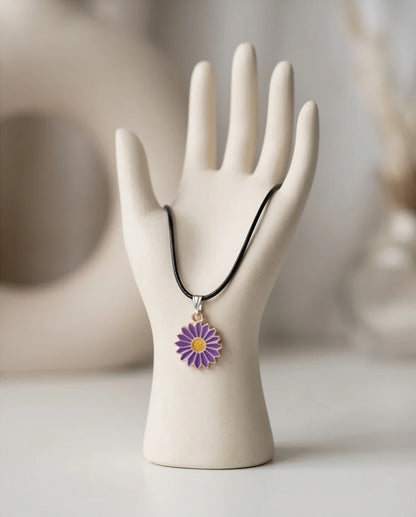 Royal Purple Daisy Pendant