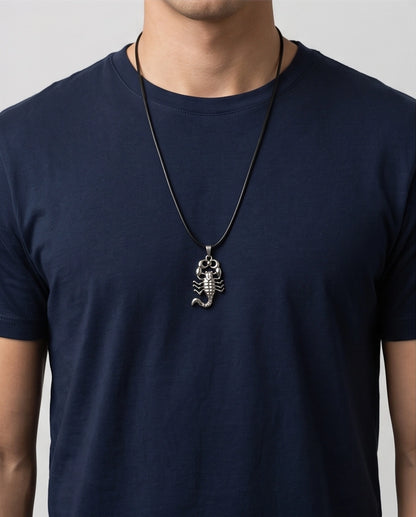 Metallic Scorpion Cord Necklace
