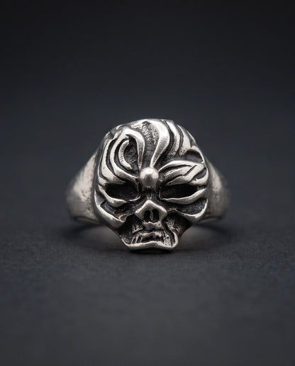 Whimsical Swirl Visage Sculpted Ring