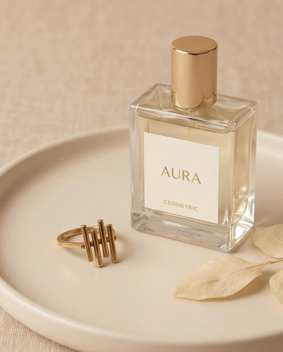Golden Minimalist Pillar Ring