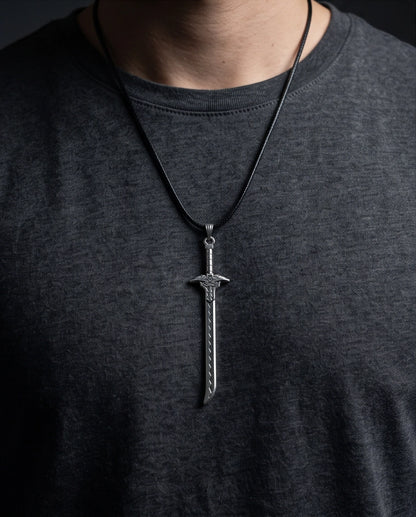 Vintage Katana Sword Pendant Necklace