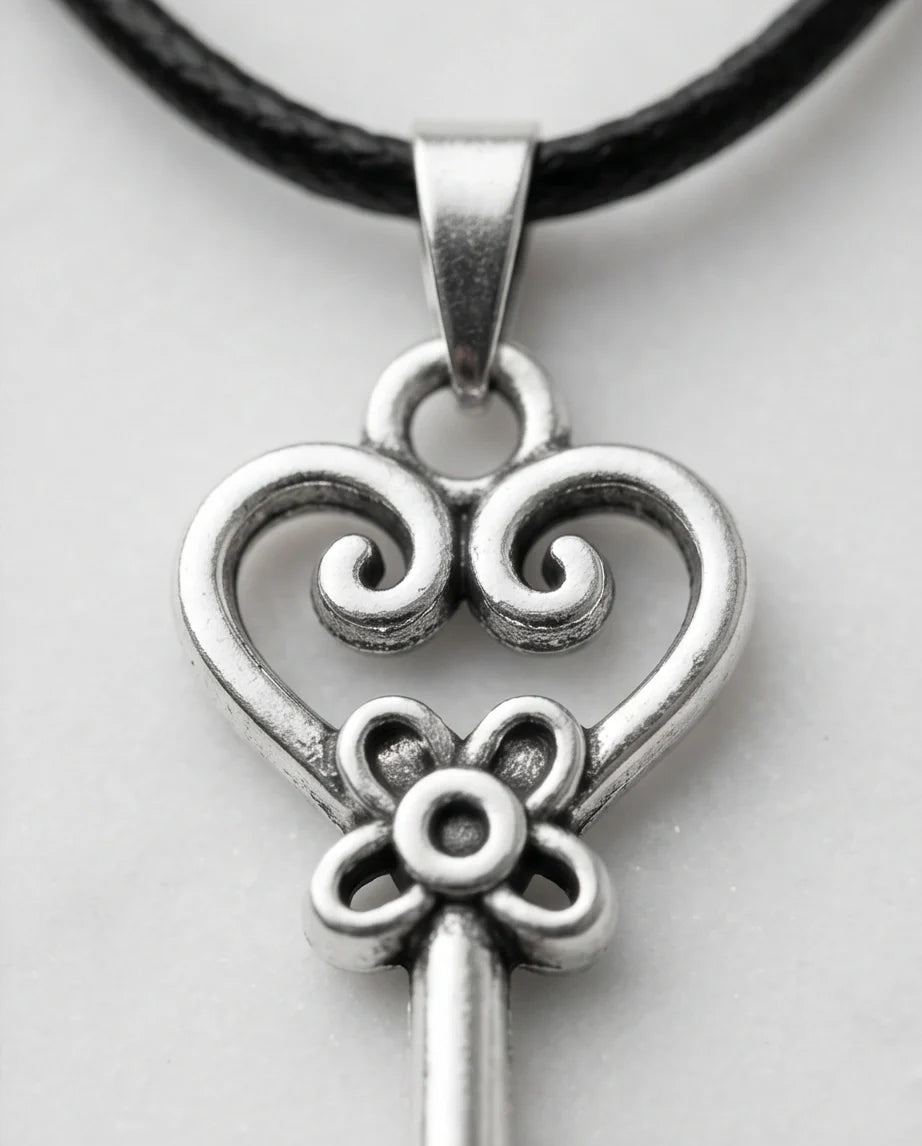 The Secret Garden Heart Key Necklace