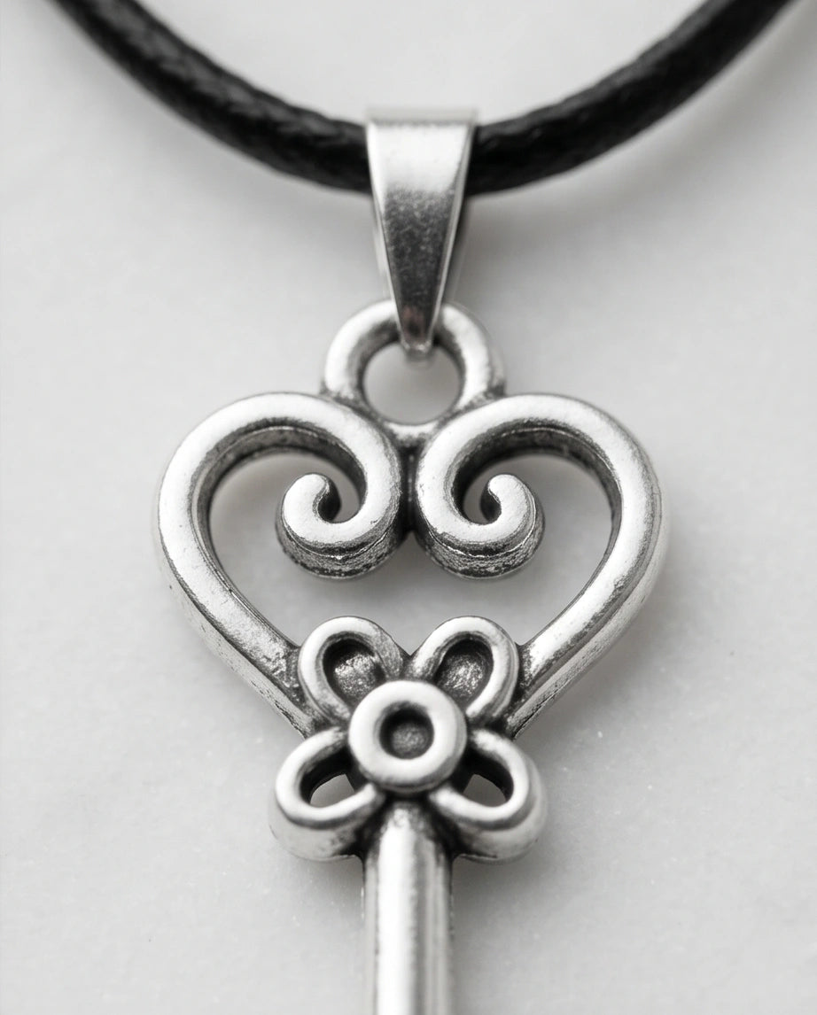 The Secret Garden Heart Key Necklace
