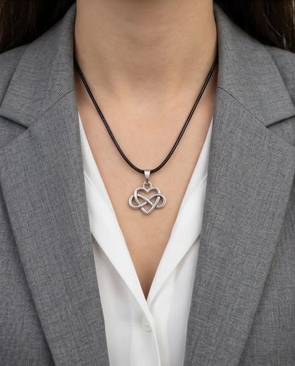 Silver Infinity Heart Necklace
