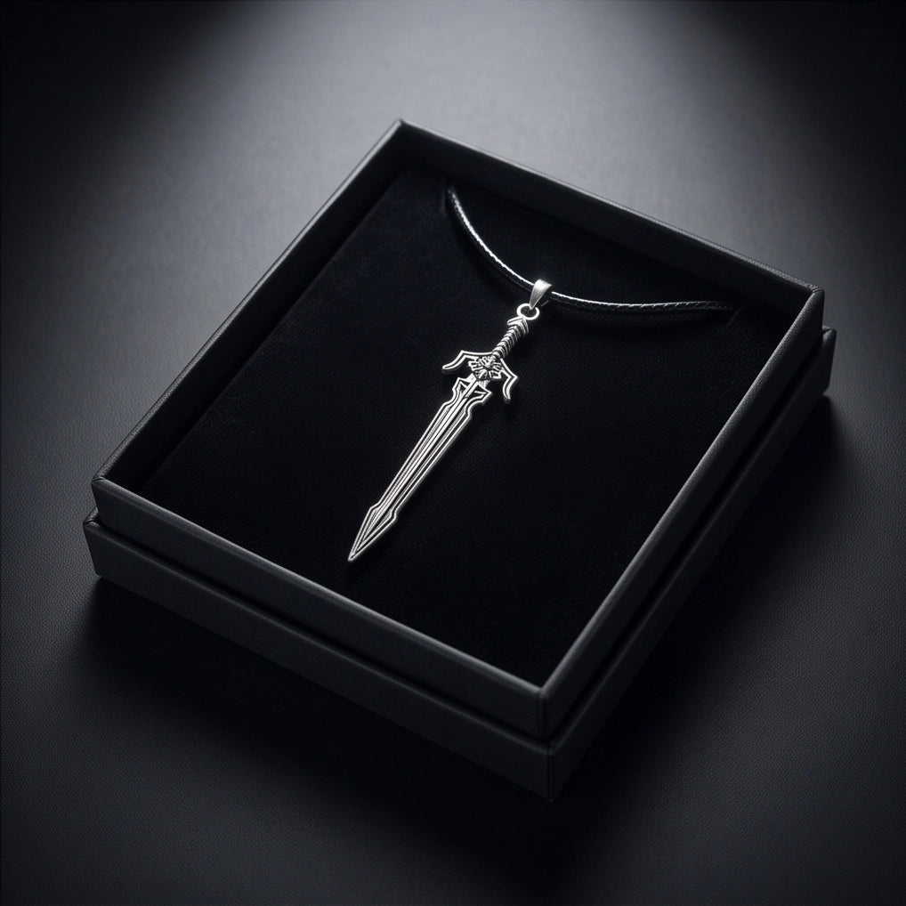 Silver Mythic Broadsword Pendant