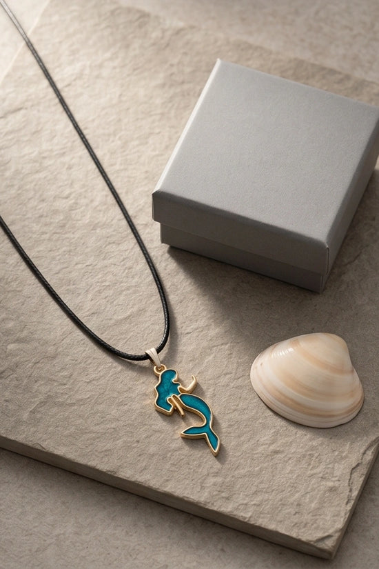 Teal Mystic Mermaid Pendant