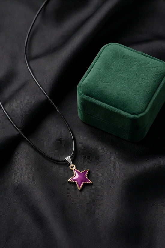 Radiant Purple Star Pendant