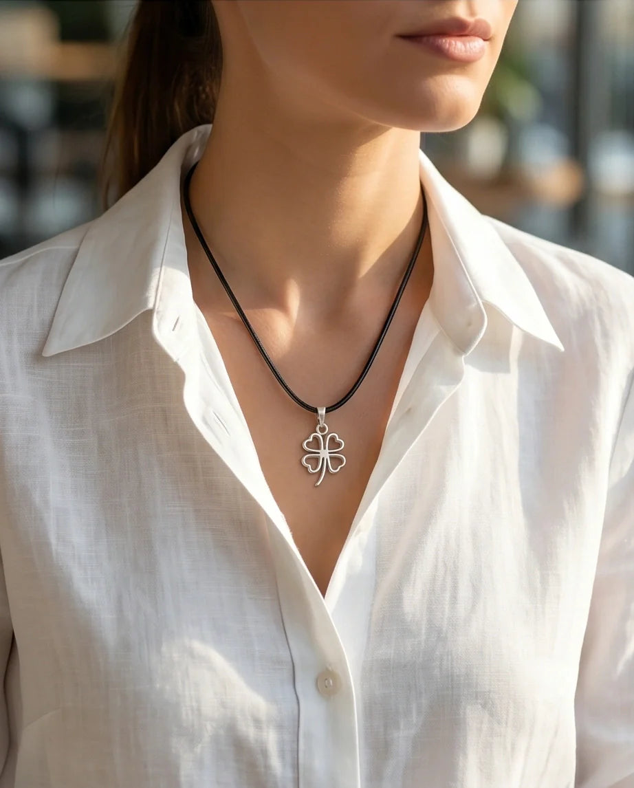 The Lucky Charm Four-Leaf Clover Necklace