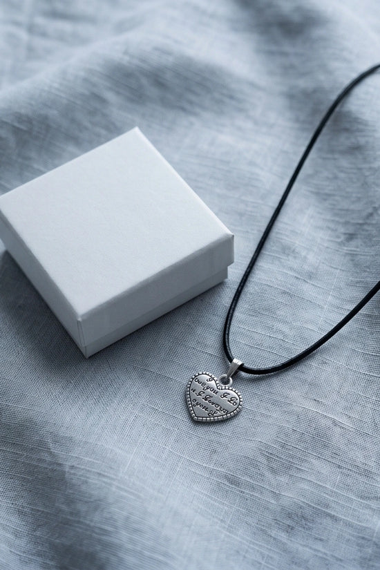 The Sweet Confession: Engraved Heart "I Love You" Pendant Necklace