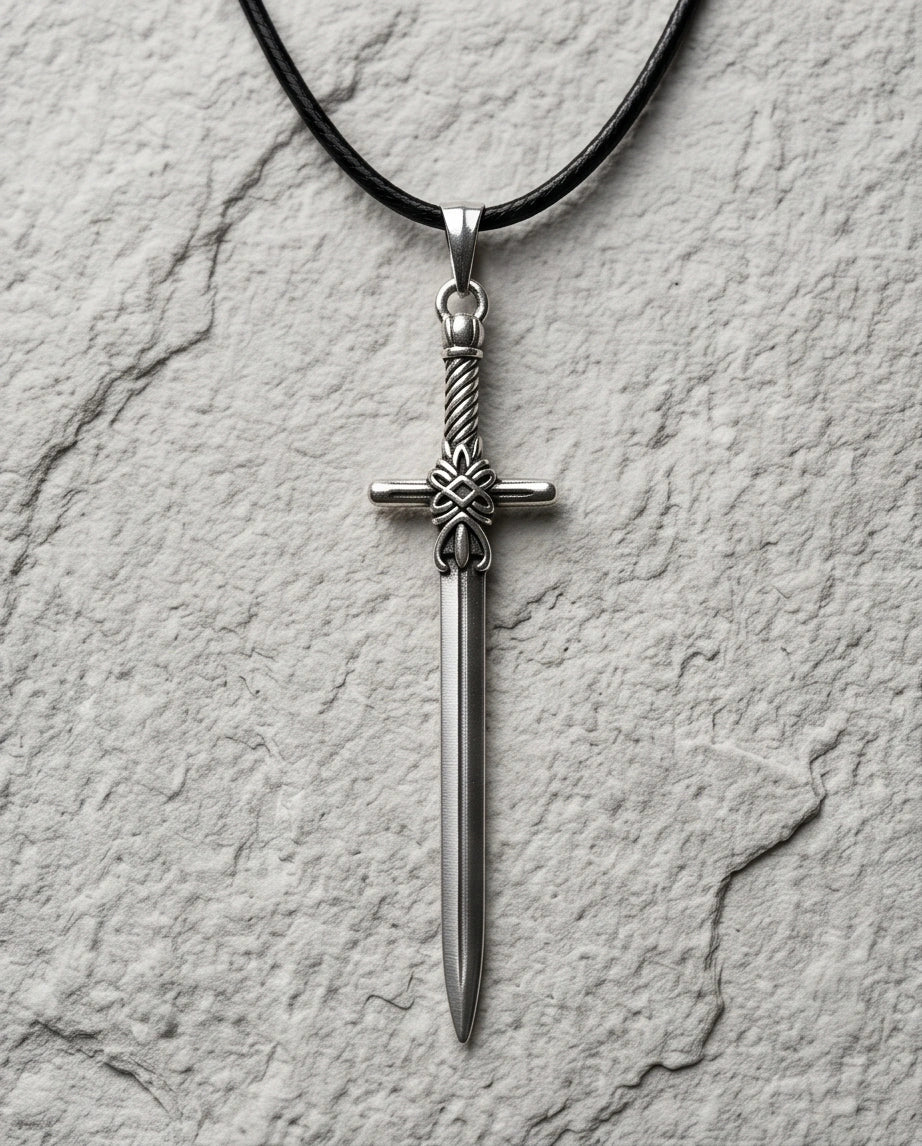 The Excalibur Medieval Sword Necklace