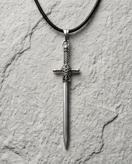 The Excalibur Medieval Sword Necklace
