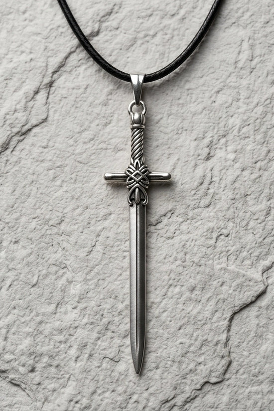 The Excalibur Medieval Sword Necklace
