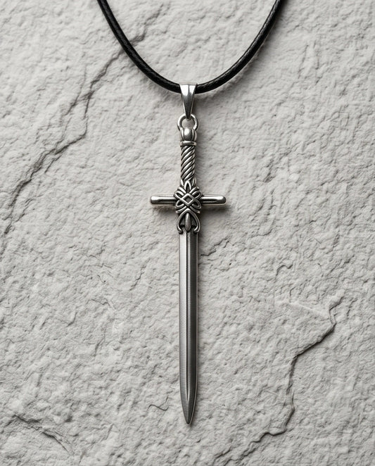 The Excalibur Medieval Sword Necklace