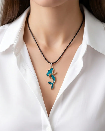 Teal Mystic Mermaid Pendant