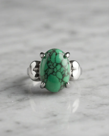 White Canyon Howlite Statement Ring