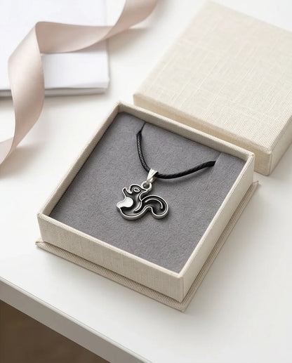 The Midnight Squirrel Pendant