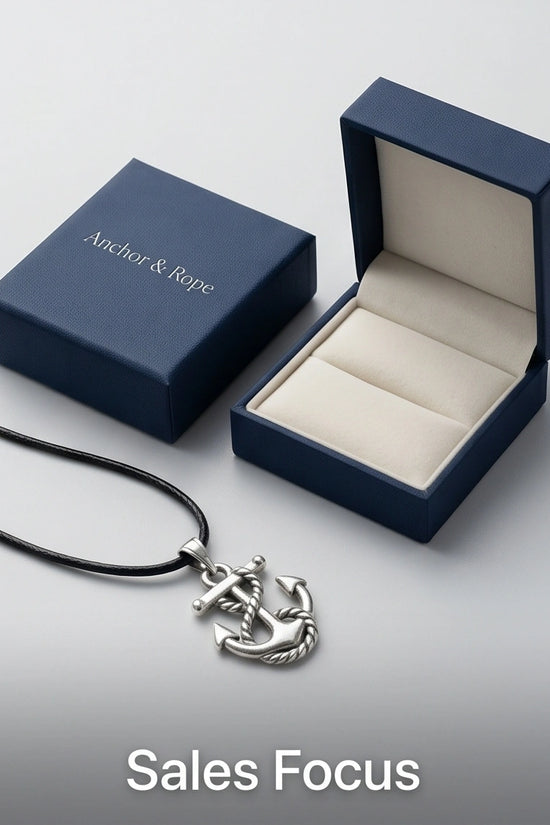 The Deep Sea Fouled Anchor Necklace