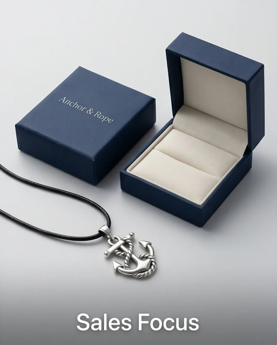 The Deep Sea Fouled Anchor Necklace