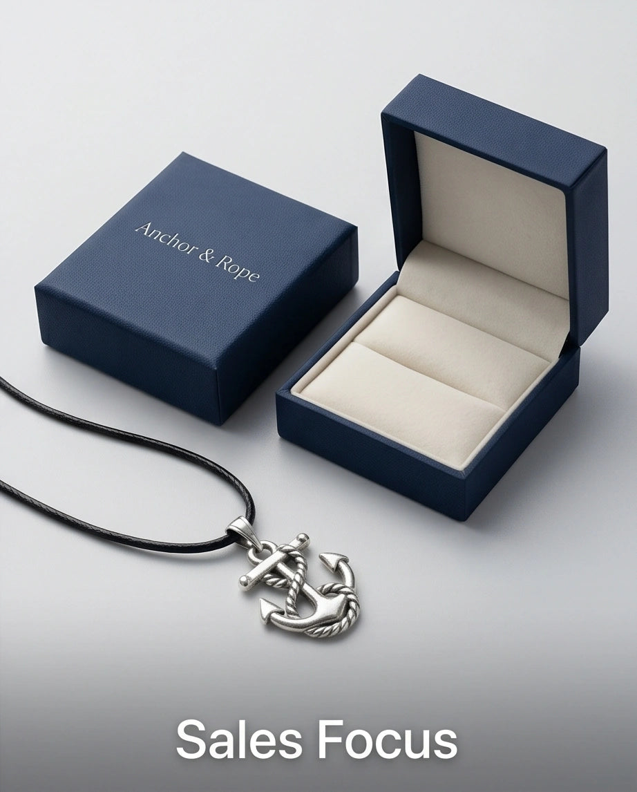 The Deep Sea Fouled Anchor Necklace