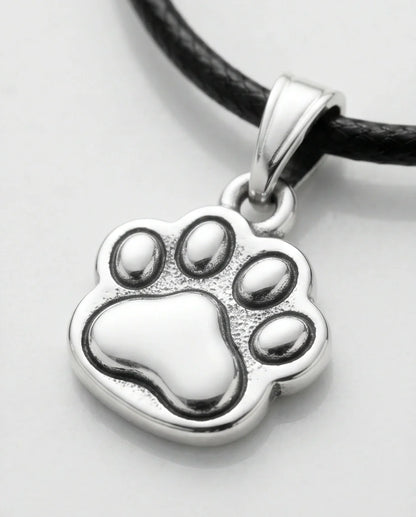 Silver Animal Paw Print Necklace
