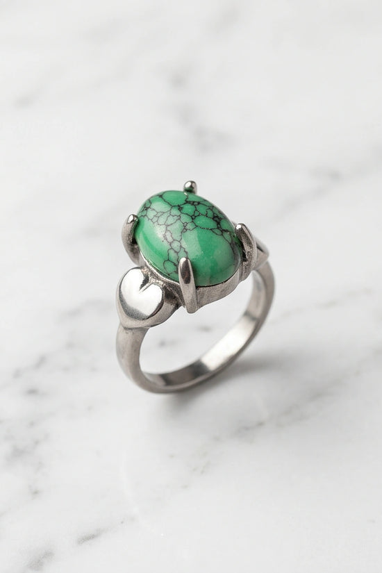 White Canyon Howlite Statement Ring