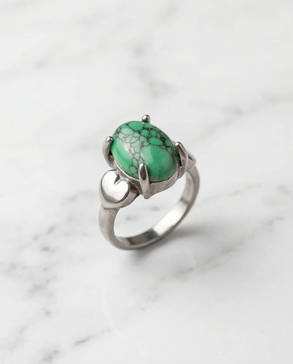 White Canyon Howlite Statement Ring