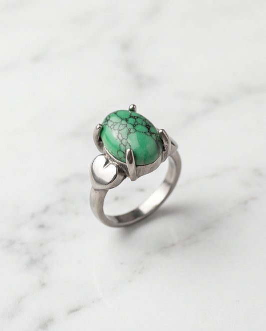 White Canyon Howlite Statement Ring