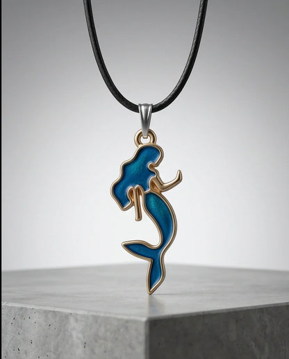 Teal Mystic Mermaid Pendant