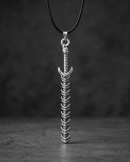 Dragon Spine Sword Pendant Necklace