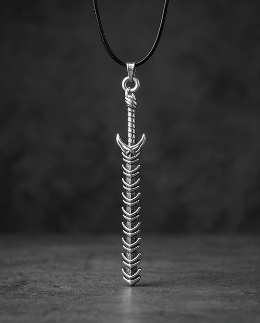 Dragon Spine Sword Pendant Necklace