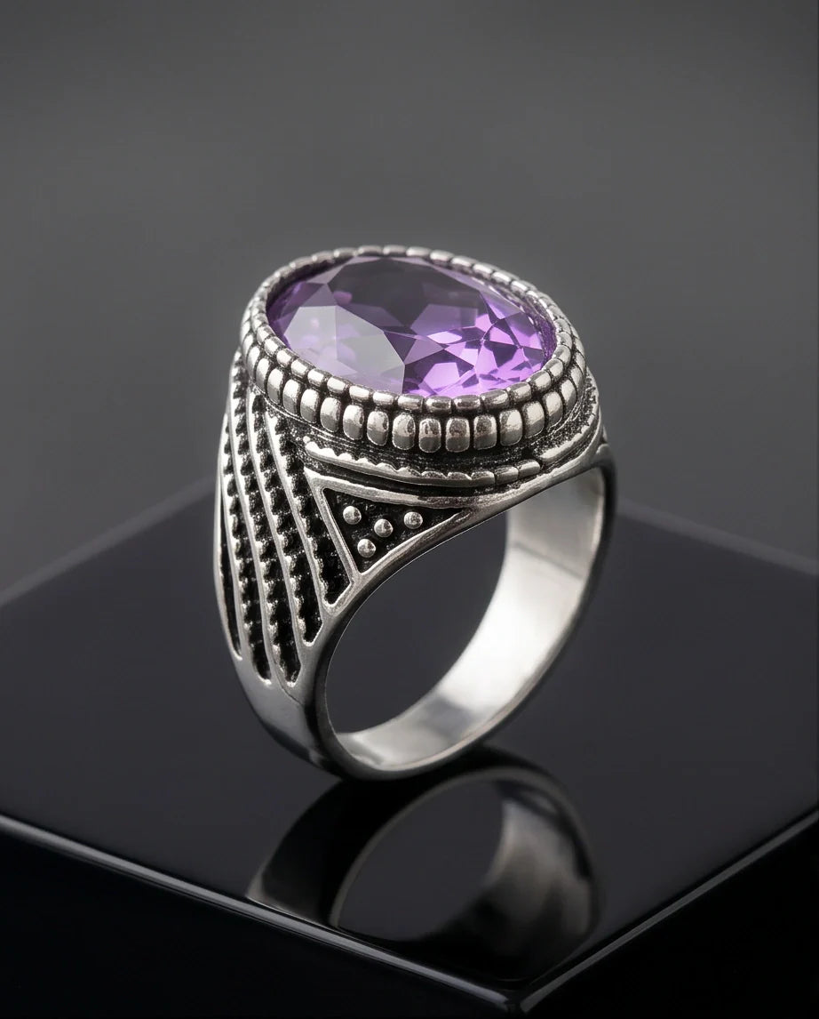Imperial Amethyst Sovereign Signet Ring