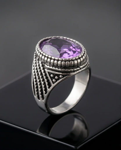 Imperial Amethyst Sovereign Signet Ring