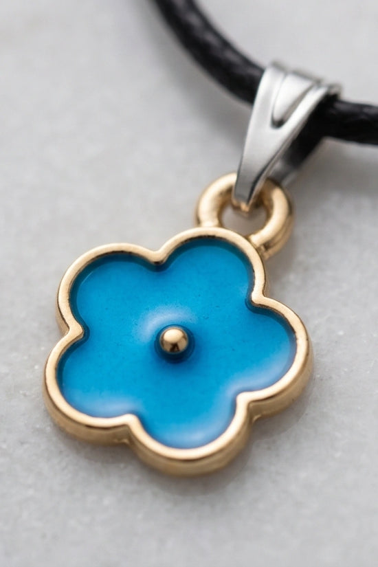 Sky Blue Forget-Me-Not Pendant