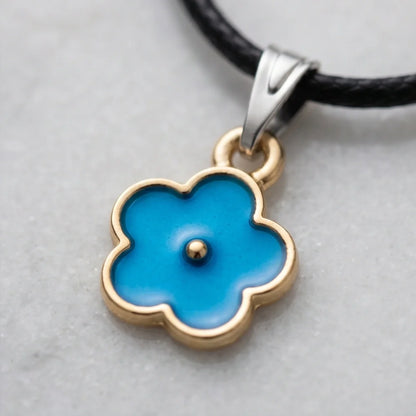 Sky Blue Forget-Me-Not Pendant