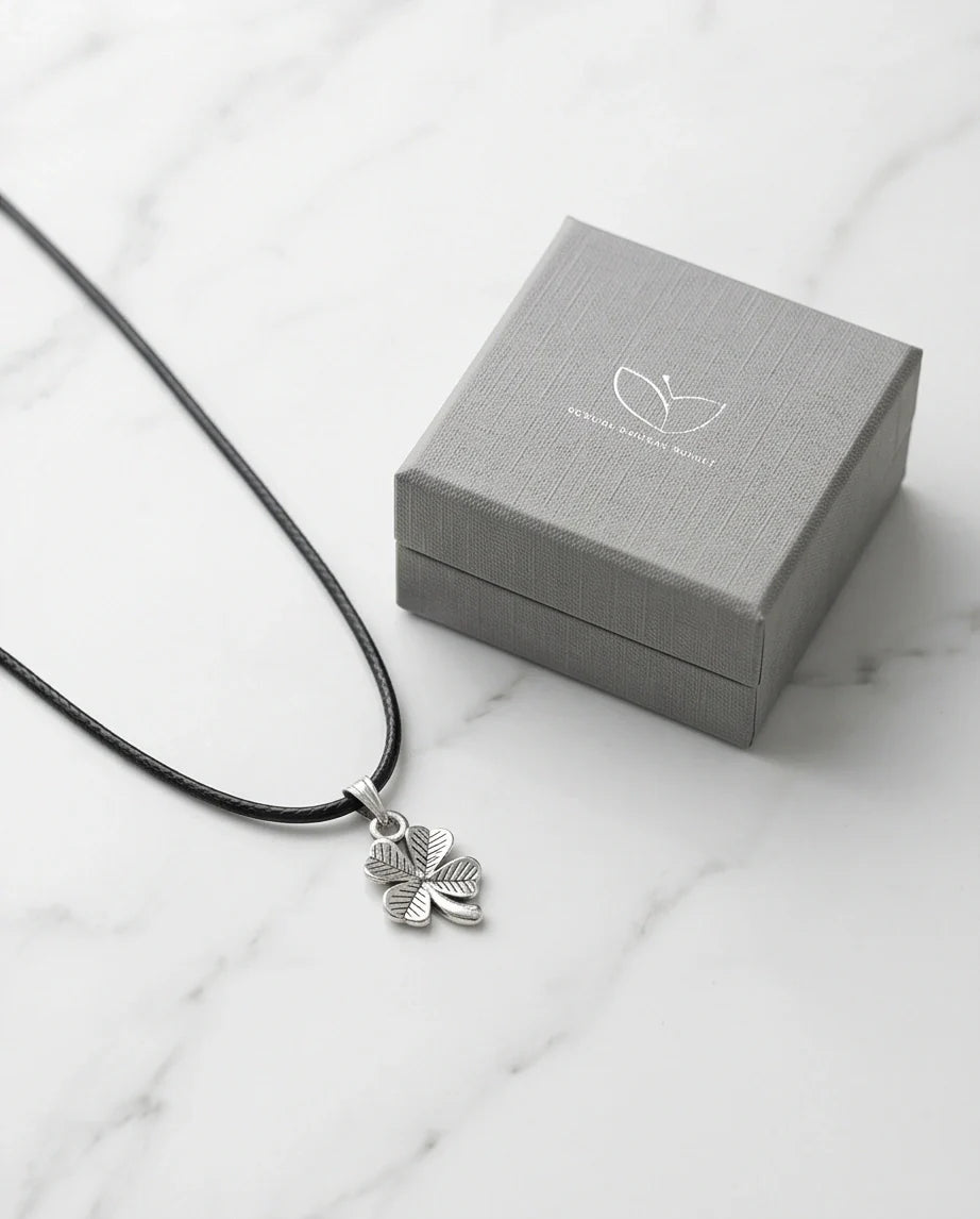 Silver Four-Leaf Clover Necklace