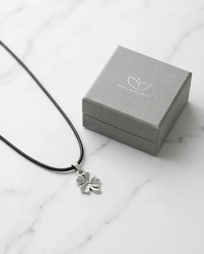 Silver Four-Leaf Clover Necklace