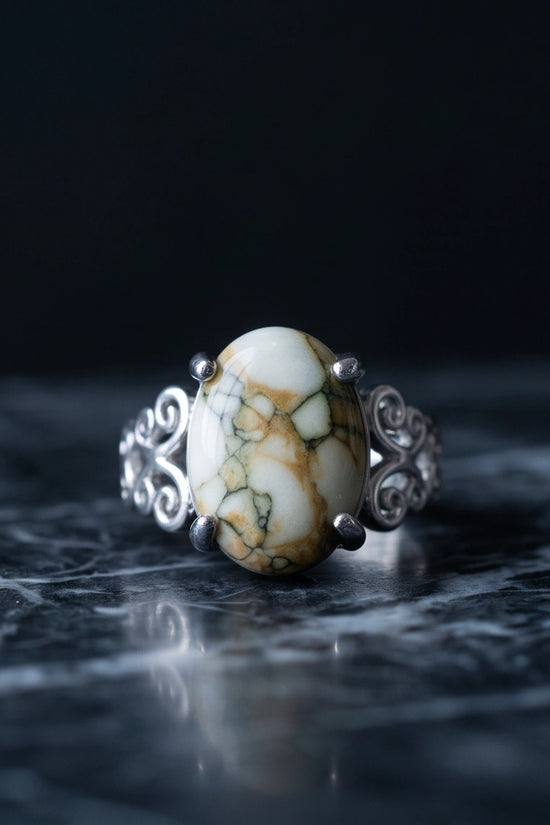 Vintage Filigree Wildstone Ring