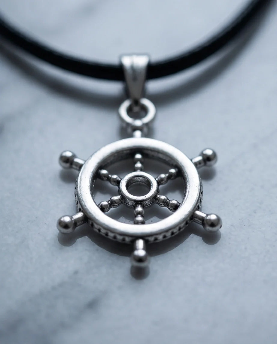 The Captain's Helm Wheel Necklace