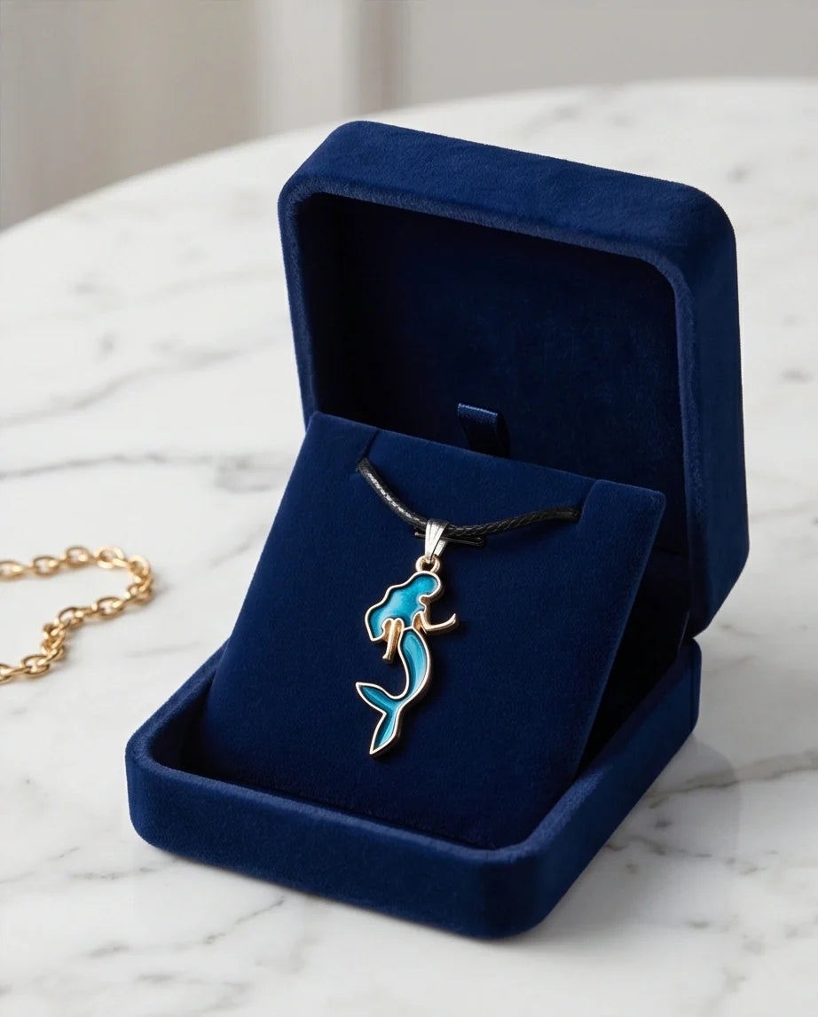 Teal Mystic Mermaid Pendant
