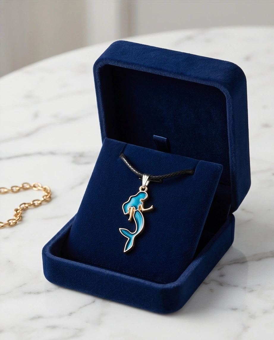 Teal Mystic Mermaid Pendant