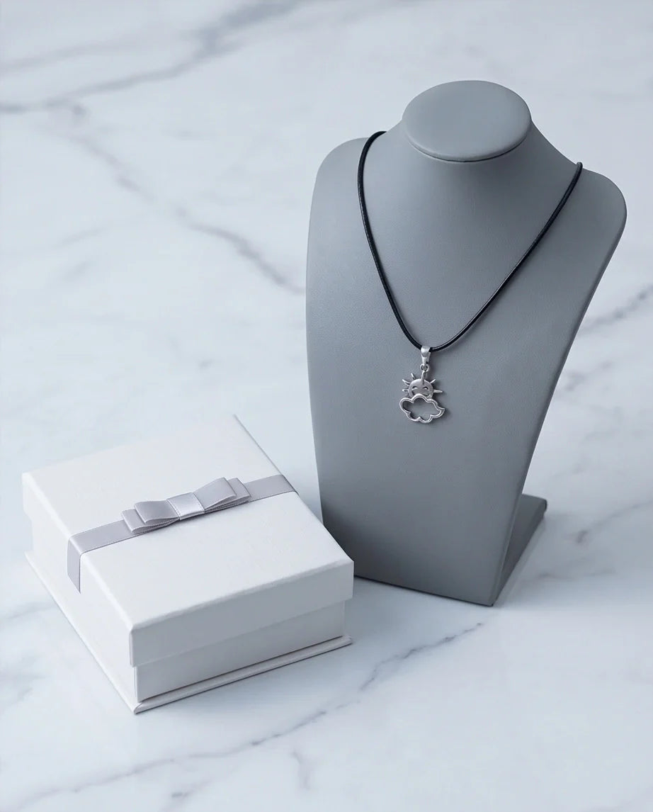 The Happy Sol Sun & Cloud Necklace