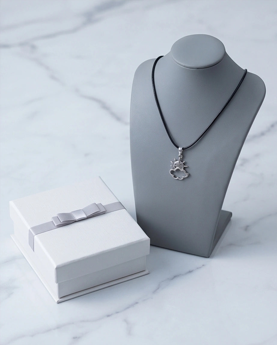 The Happy Sol Sun & Cloud Necklace