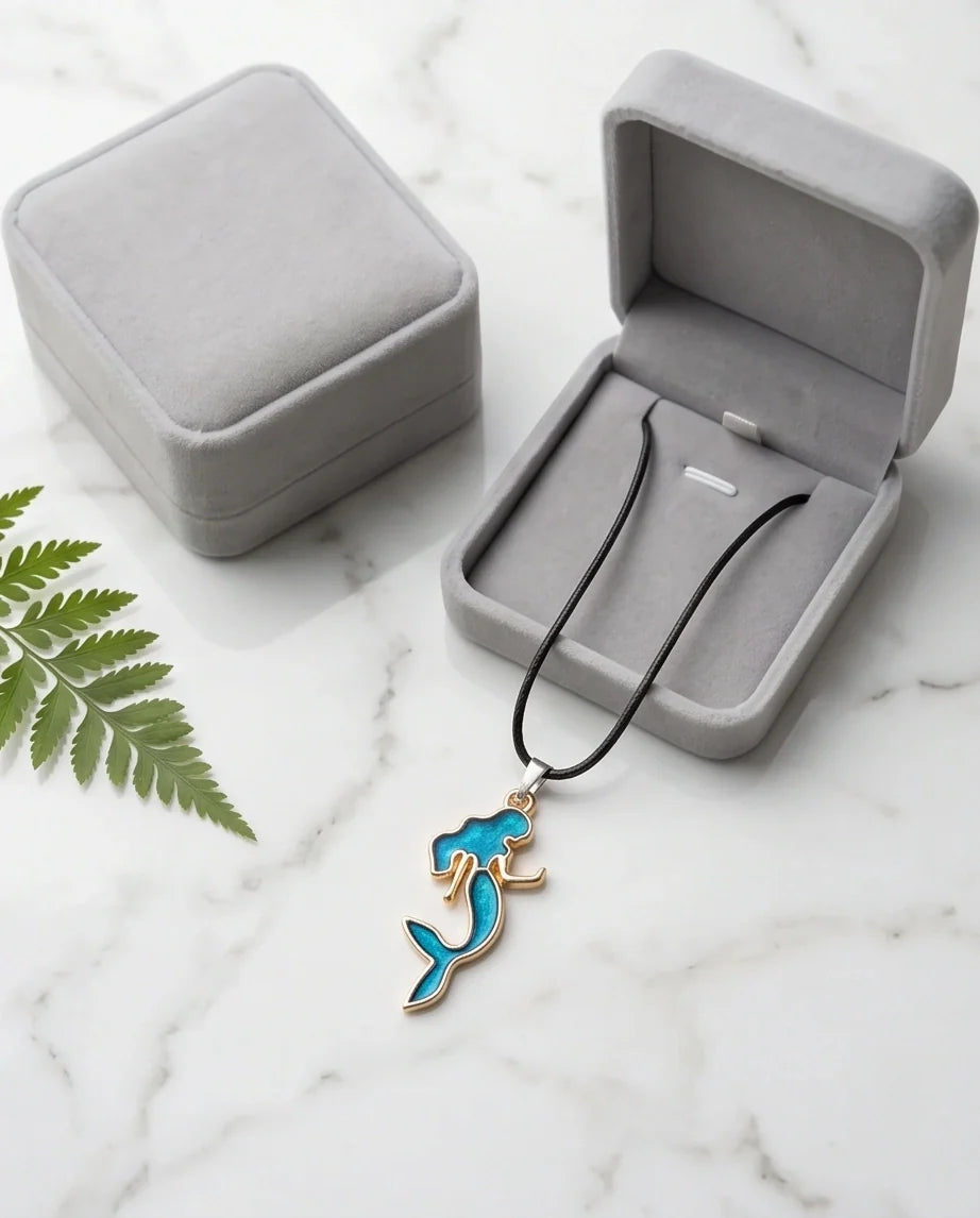 Teal Mystic Mermaid Pendant